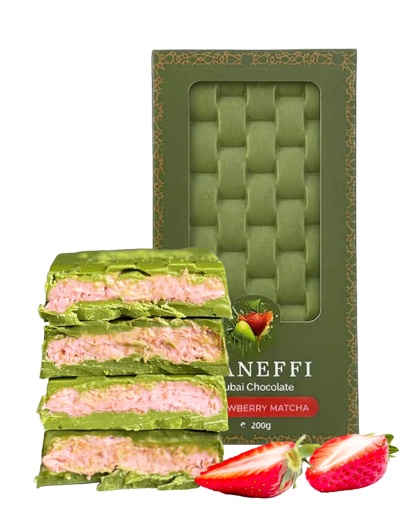 Strawberry Matcha Dubai Chocolate (200g)